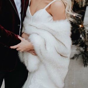 Faux Fur Wedding Wrap